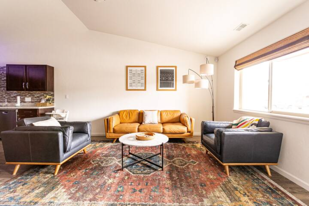 Spacious living room view