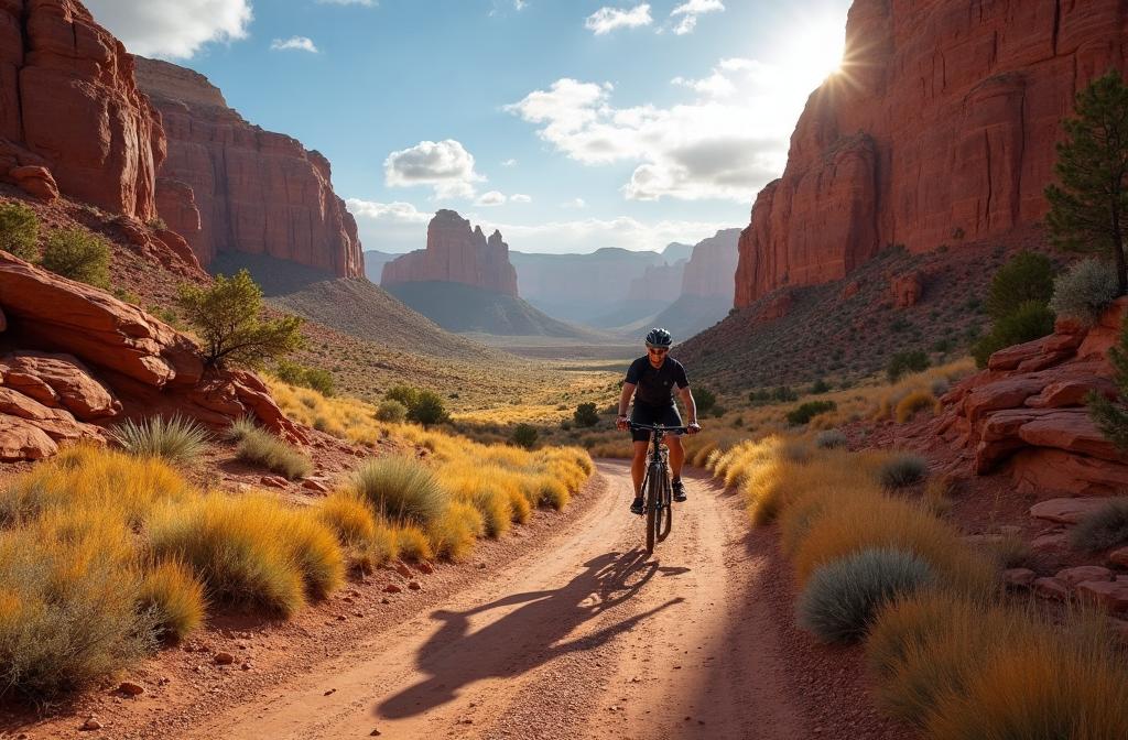 Gravel cycling on Kokopelli Loops near Fruita Colorado