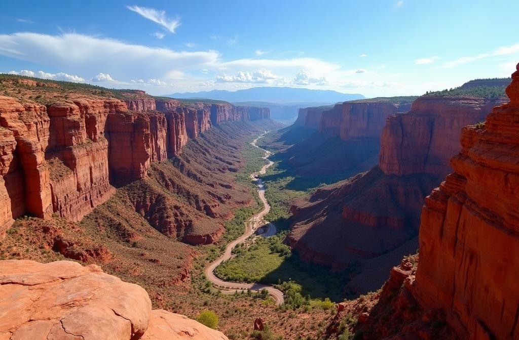 Rim Rock Drive scenic overlook at Colorado National Monument