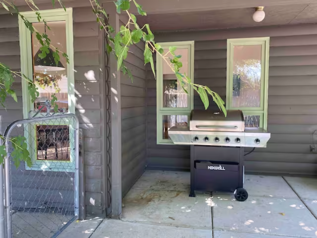 Outdoor grill on the patio
